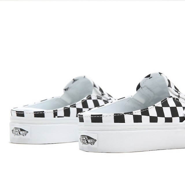 Мюли унисекс Vans Classic Slip-On Mule Checkerboard Black/True White