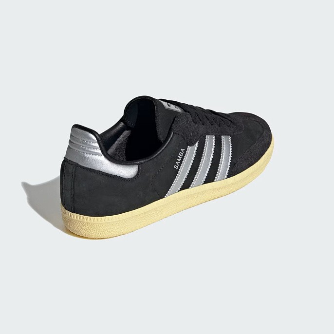 Кроссовки adidas Originals Samba OG Core Black/Matte Silver/Almost Yellow