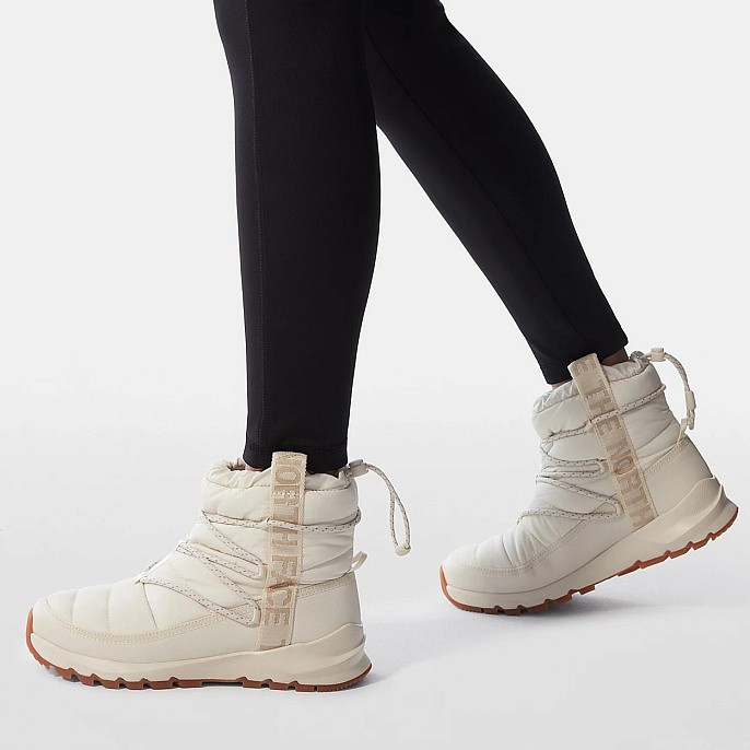 Ботинки дутики женские зимние The North Face Thermoball™ Lace-Up Boots Vintage White/Vintage White